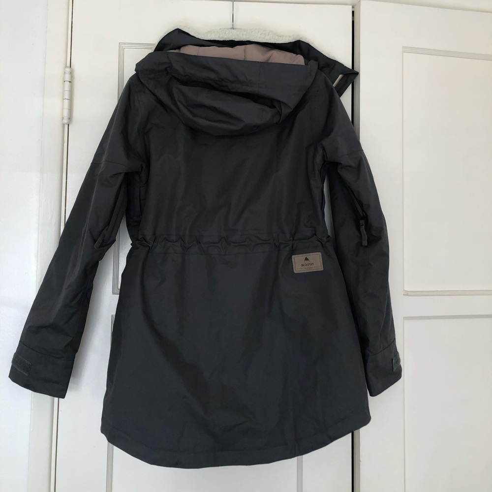 Burton Women's Hooded Snowboard/ Ski Jacket Dark Grey - Picture 4 of 9